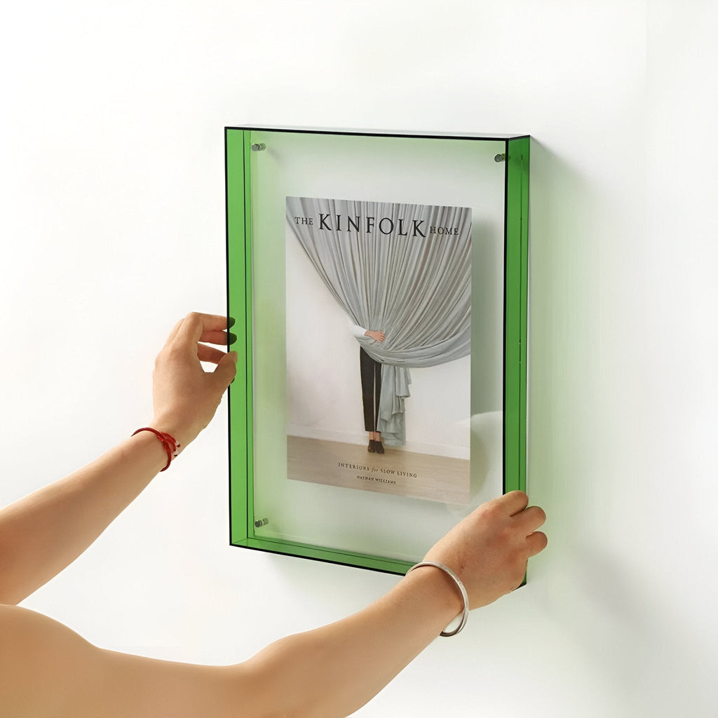 Colorful transparent acrylic picture frame