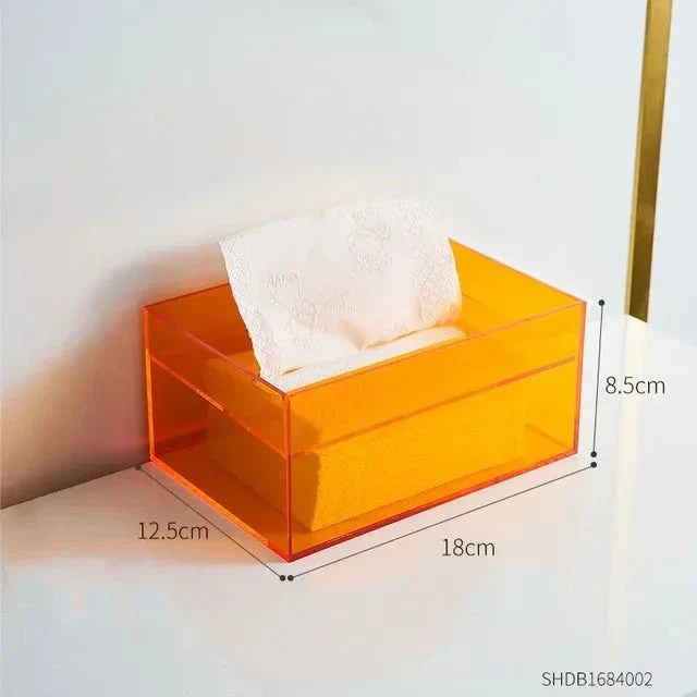 Colorful Tissue Box Holder made of Acrylic