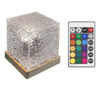 Table Lamp with Colour Changing Crystal Base
