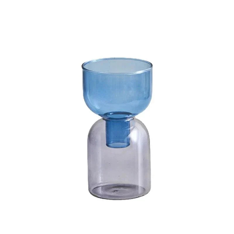 Glass Bodletop Two-Piece Vase