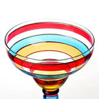 Colorful Margarita Cocktail Glass