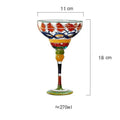 Colorful Margarita Cocktail Glass