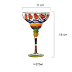 Colorful Margarita Cocktail Glass