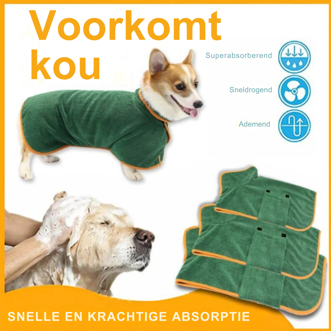 Comfortable Dog Bathrobe - Finn