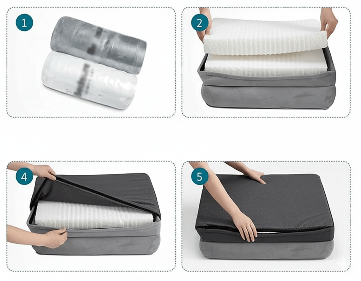COMFYPAW ORTHOBED – Orthopedic Dog Bed with Joint Relief Foam Mattress