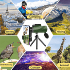 Compact Ultra-Zoom Monocular | HD Lens, Lightweight & Perfect for Hiking, Birdwatching, and Sports Events