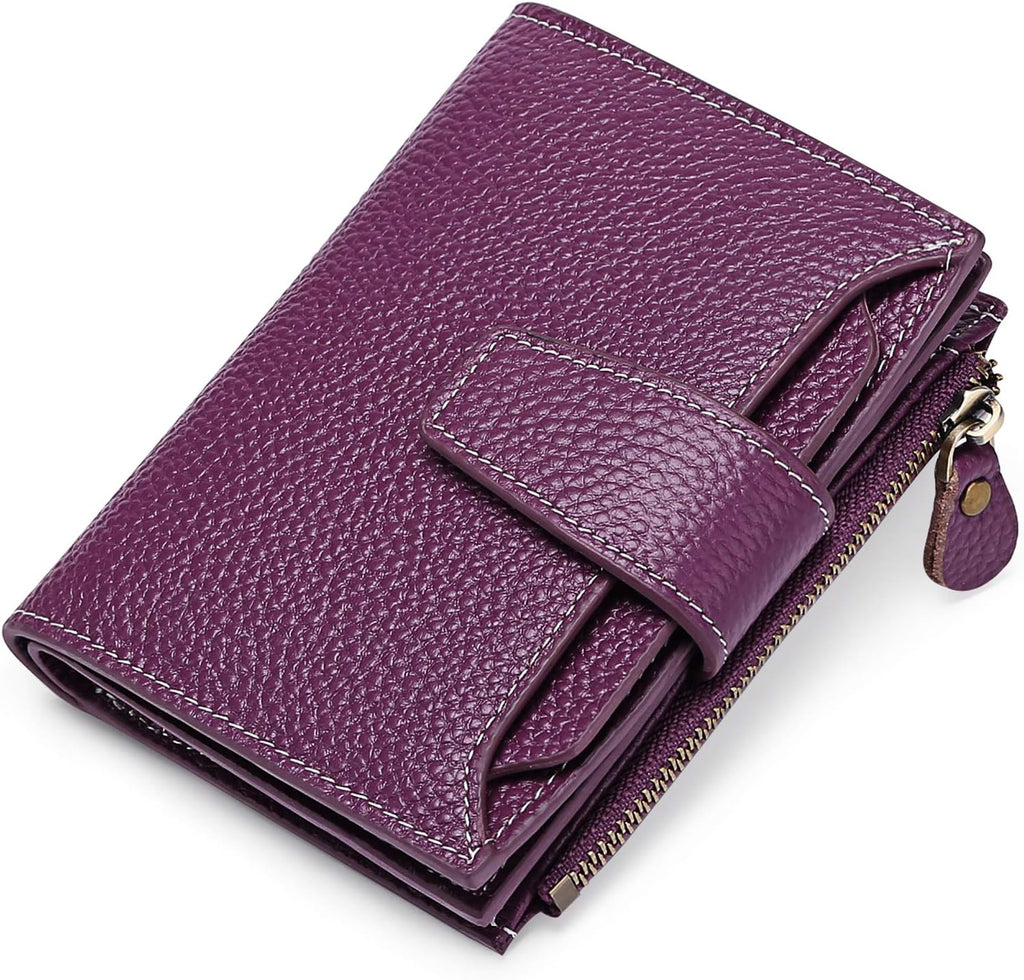 Compact Genuine Leather RFID Blocking Multi-Functional Wallet