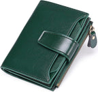 Compact Genuine Leather RFID Blocking Multi-Functional Wallet