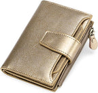Compact Genuine Leather RFID Blocking Multi-Functional Wallet