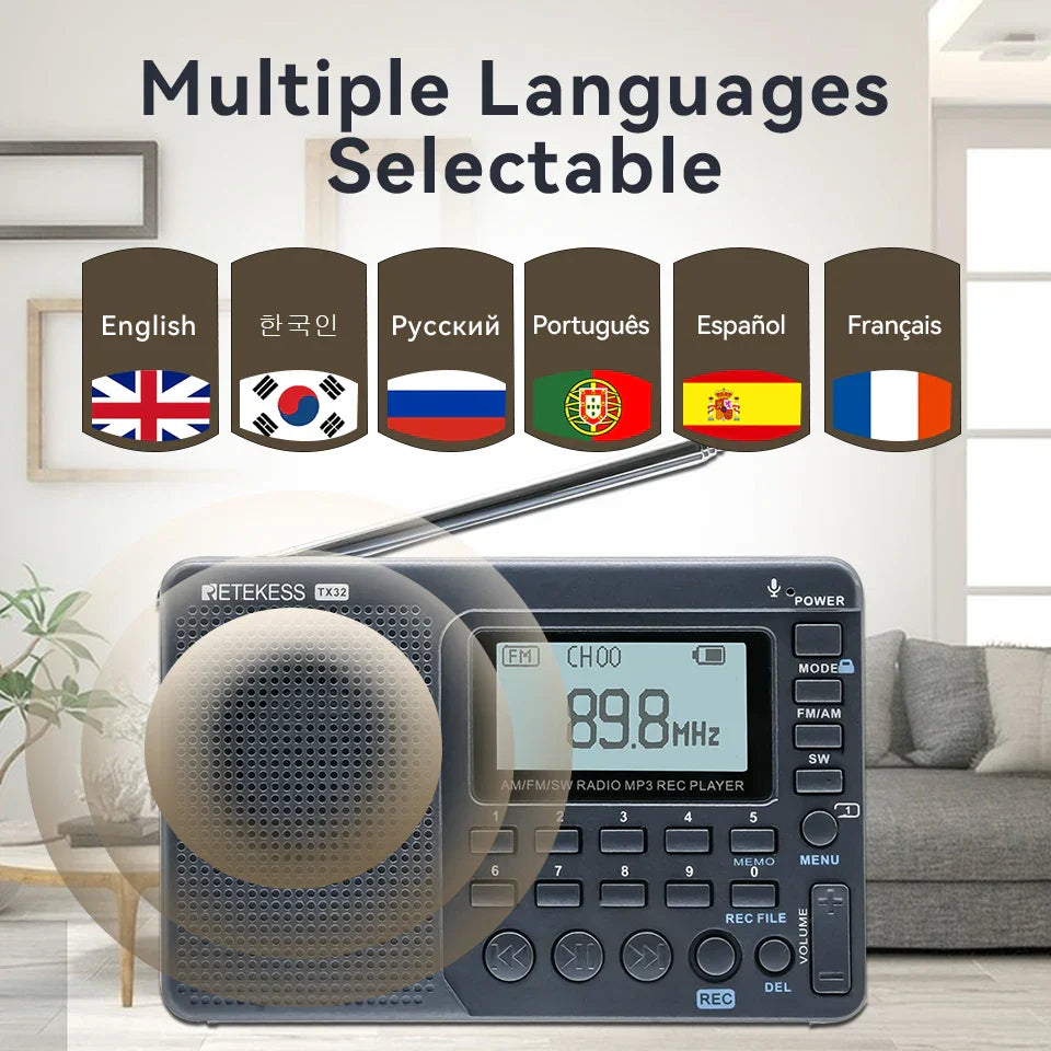 Compact Portable Radio - EchoWave