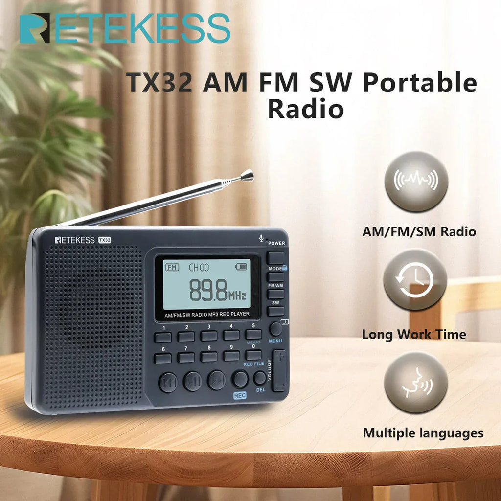 Compact Portable Radio - EchoWave