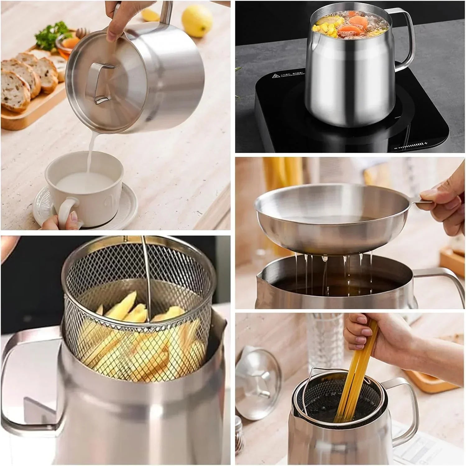 Compact Round Deep Fryer - SnackMaster Pro