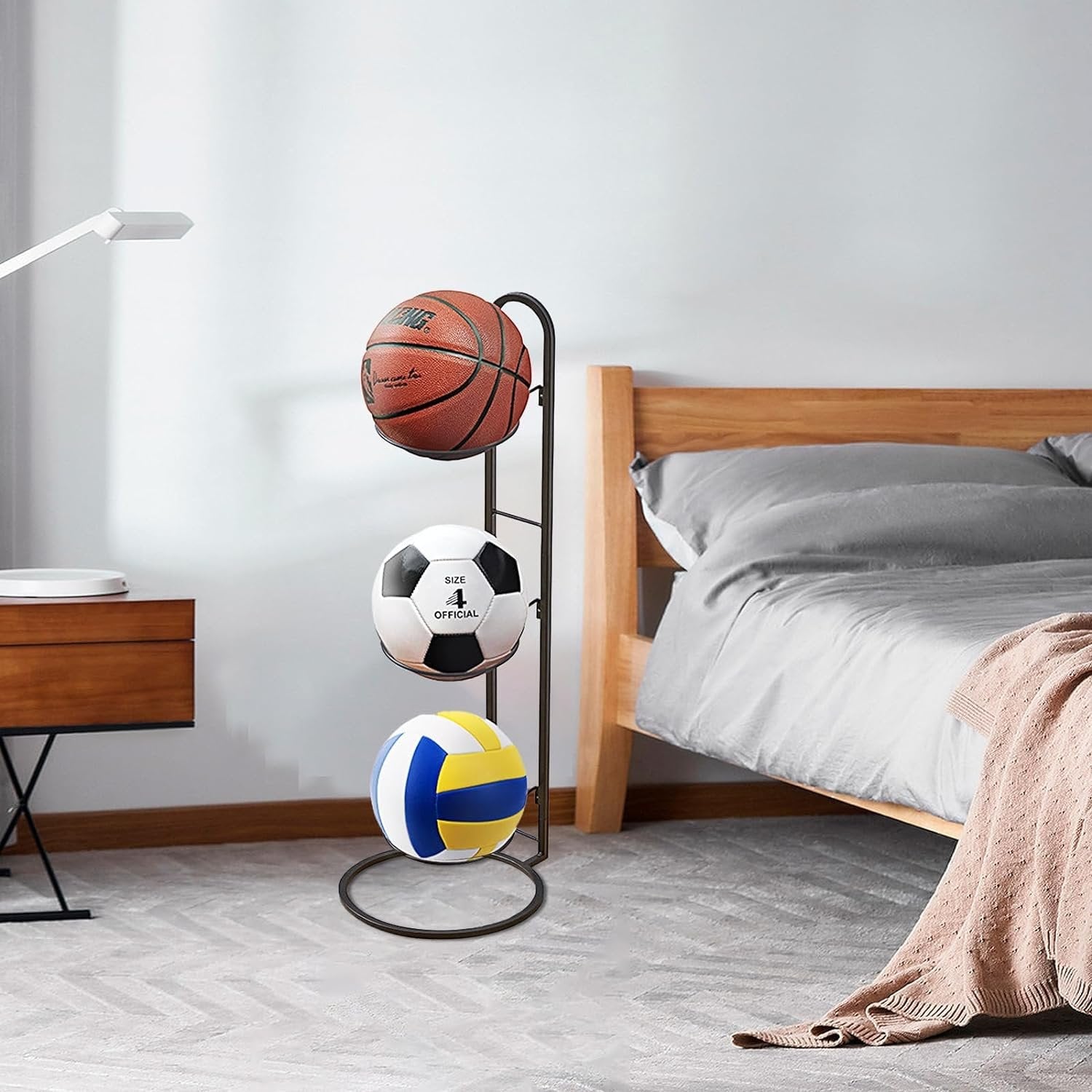 Compact Storage Rack for Sports Balls and Accessories - BallRack Pro