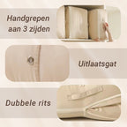 Compression Storage Bags for Home and Travel, Vacuum-Free