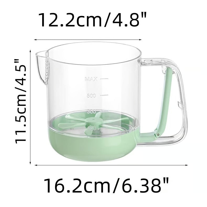 MixMaster Cup – Stirring, Measuring, Filtering in one handle!