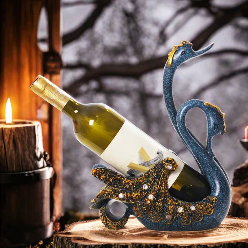 Swan Wine Bottle Holder – Artistic Storage with Style