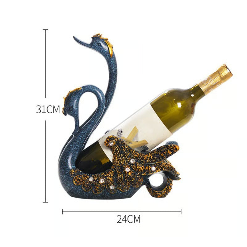Swan Wine Bottle Holder – Artistic Storage with Style