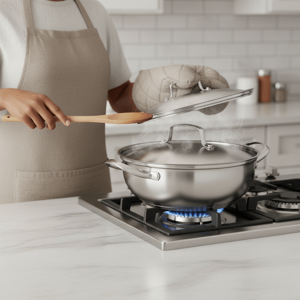 CookSphere – Premium 26 cm Stainless Pot for All Heat Sources