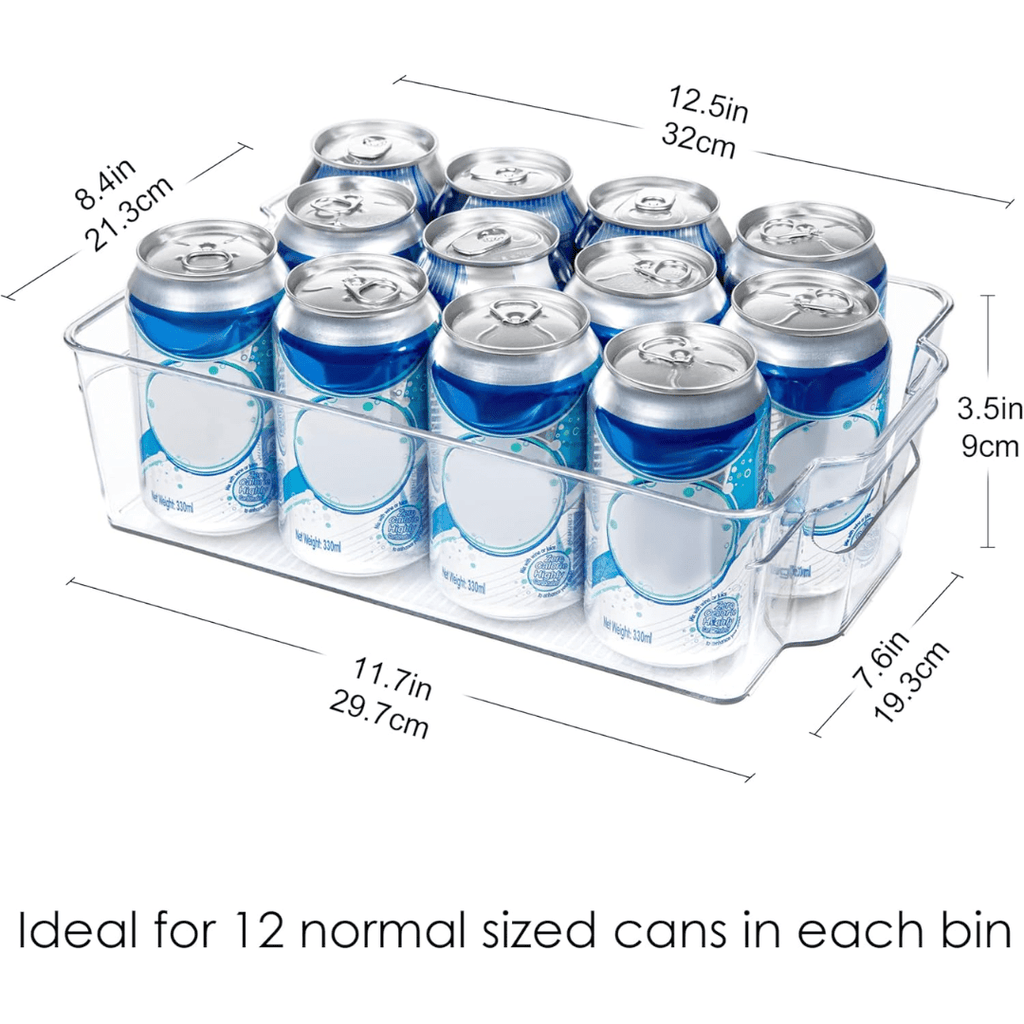 COOLORGANIZE – Transparent Refrigerator Storage Bins for Clutter-Free Kitchen