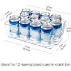 COOLORGANIZE – Transparent Refrigerator Storage Bins for Clutter-Free Kitchen