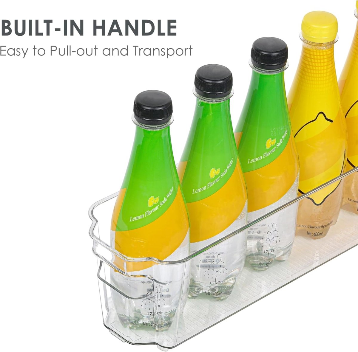 COOLORGANIZE – Transparent Refrigerator Storage Bins for Clutter-Free Kitchen