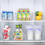 COOLORGANIZE – Transparent Refrigerator Storage Bins for Clutter-Free Kitchen