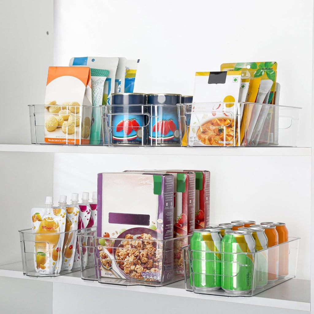 COOLORGANIZE – Transparent Refrigerator Storage Bins for Clutter-Free Kitchen