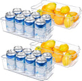 COOLORGANIZE – Transparent Refrigerator Storage Bins for Clutter-Free Kitchen