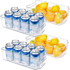 COOLORGANIZE – Transparent Refrigerator Storage Bins for Clutter-Free Kitchen