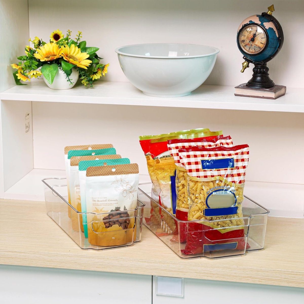 COOLORGANIZE – Transparent Refrigerator Storage Bins for Clutter-Free Kitchen