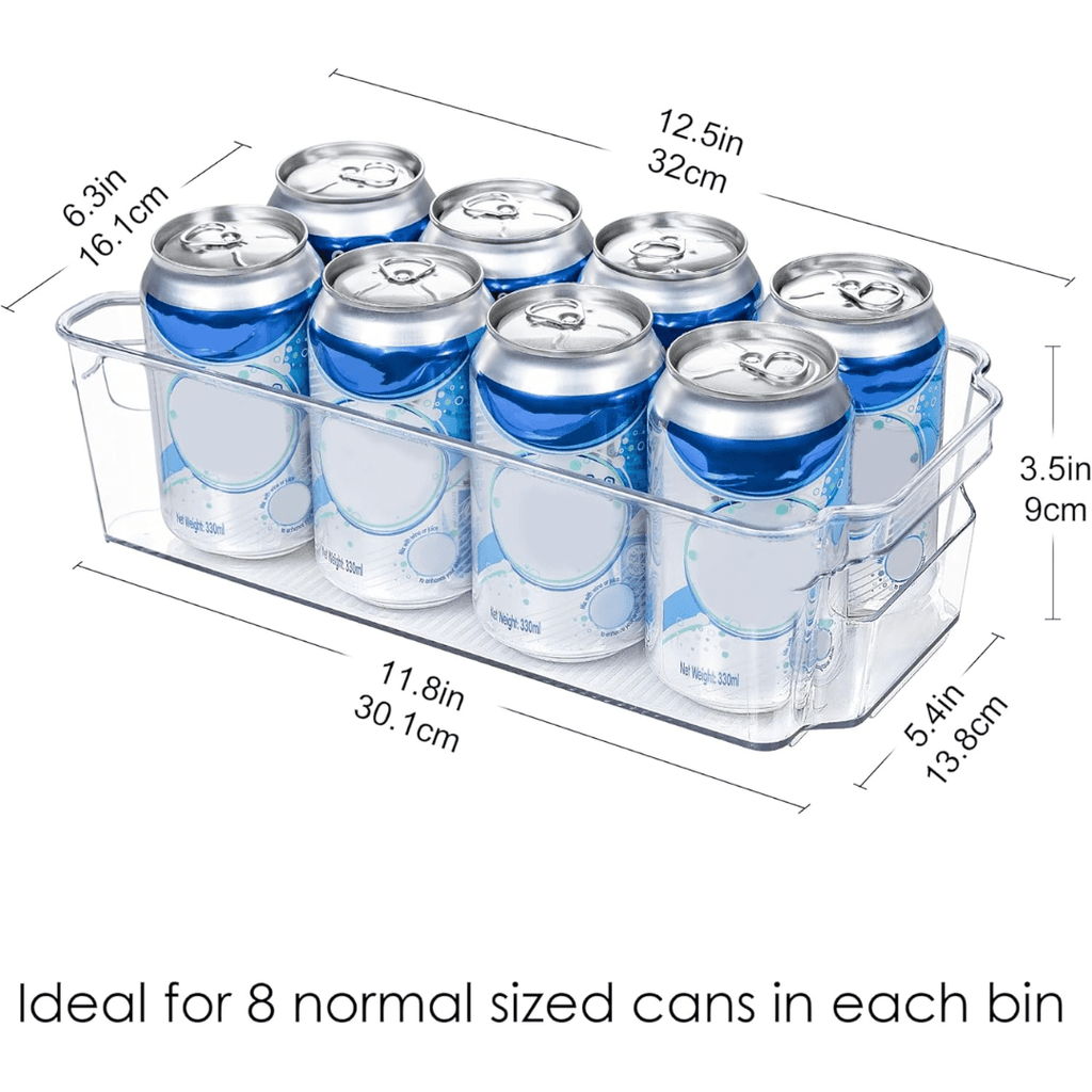 COOLORGANIZE – Transparent Refrigerator Storage Bins for Clutter-Free Kitchen