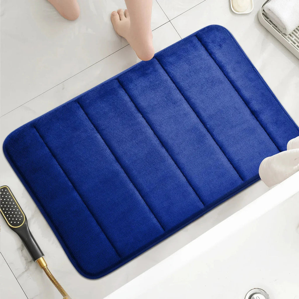CORAL VELVET MAT – Soft Bathroom Mat with Non-Slip Design for Comfort & Safety