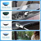 Wireless electric double-adjustable speed spin scrubber