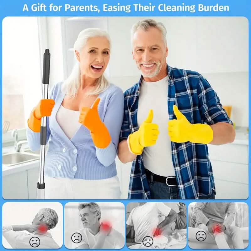 Wireless electric double-adjustable speed spin scrubber