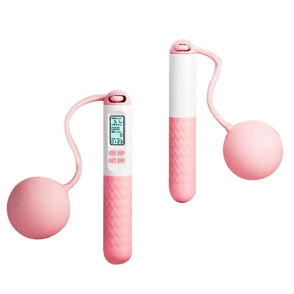Cordless Digital Skipping Rope with Weighted Handles