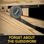 CORNERWISE – Laser Engraved Miter Saw Corner Measuring Tool for Accurate Cuts