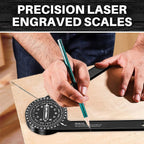 CORNERWISE – Laser Engraved Miter Saw Corner Measuring Tool for Accurate Cuts