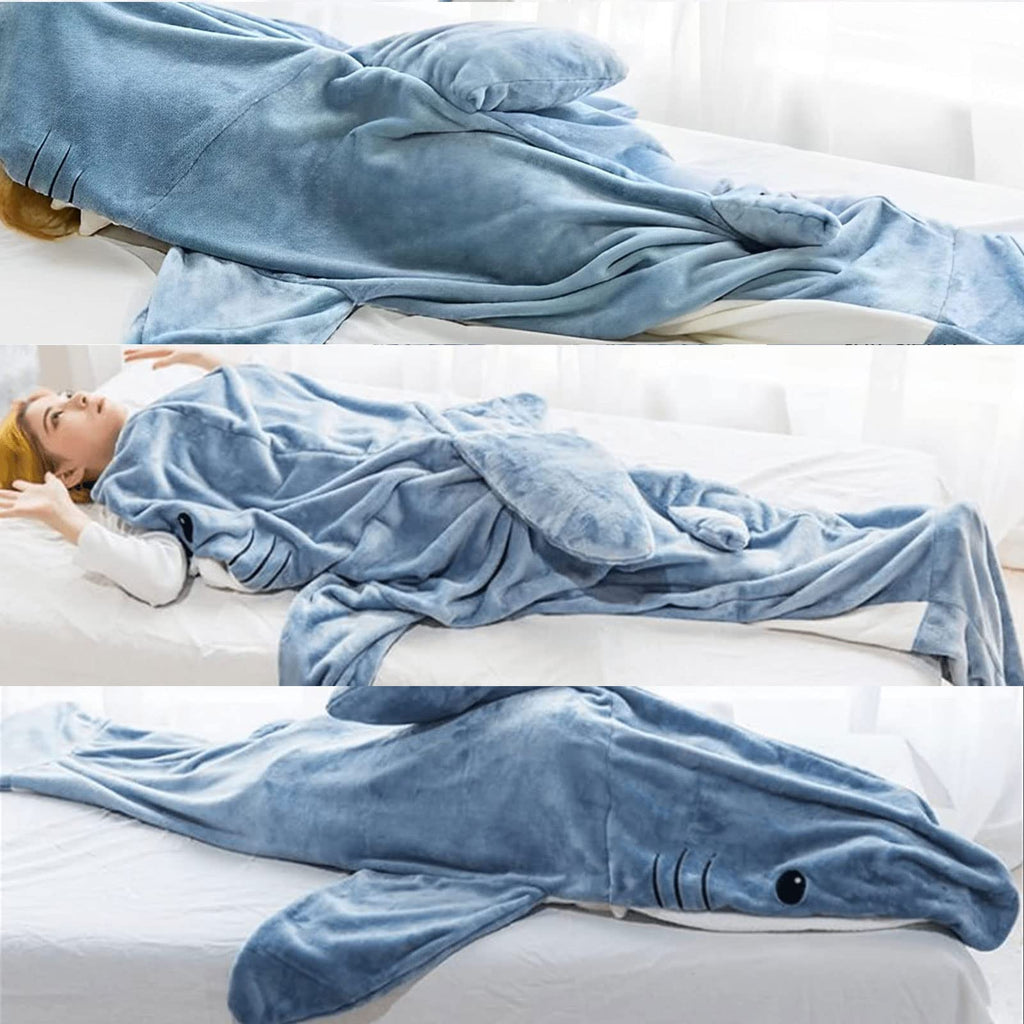 Cosy Shark Blanket Suit – Snuggly Wearable Sleeping Bag