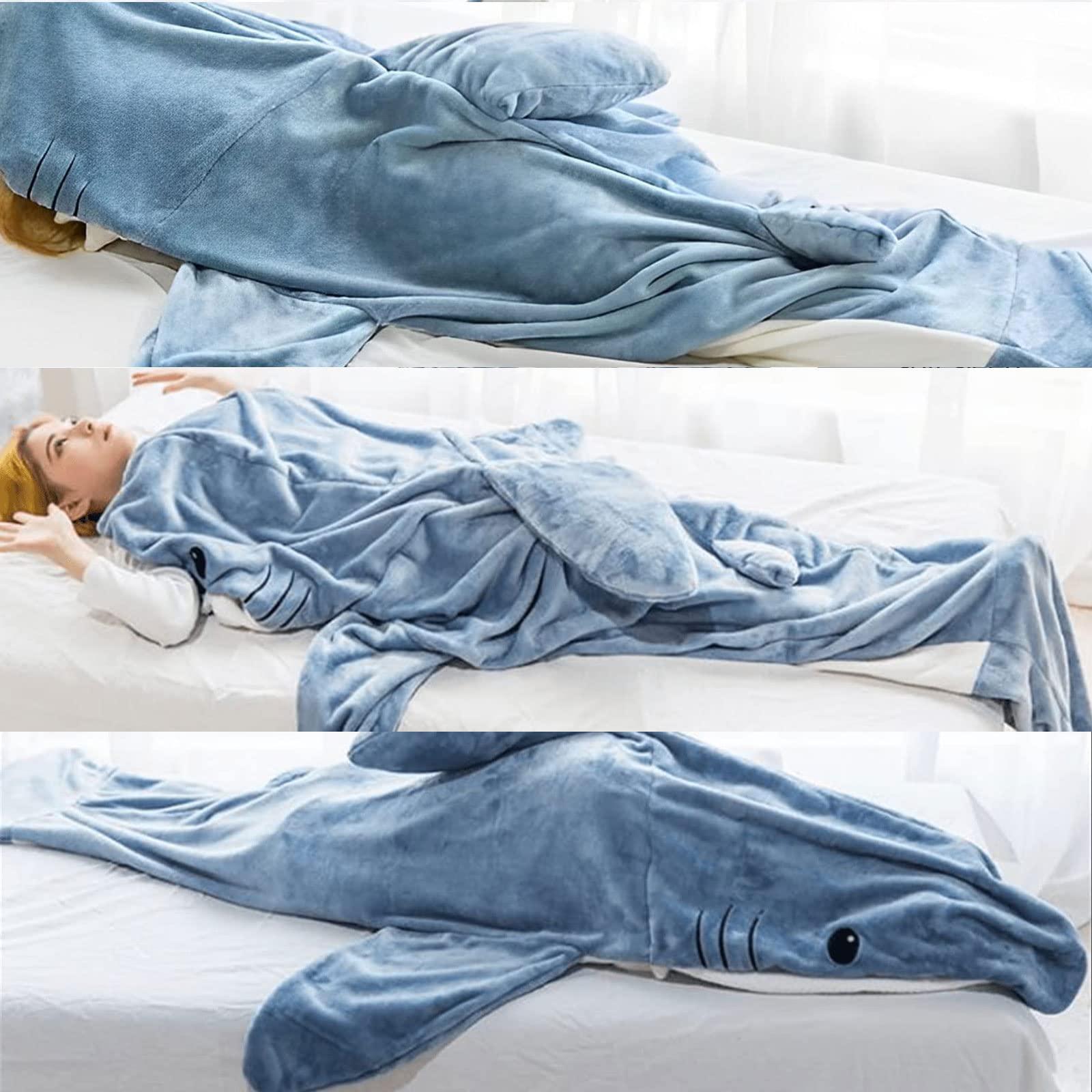 Cosy Shark Blanket Suit – Snuggly Wearable Sleeping Bag