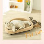 COSYCAT Retreat – Stylish Cat Bed with Sisal Scratch Surface & Cushion