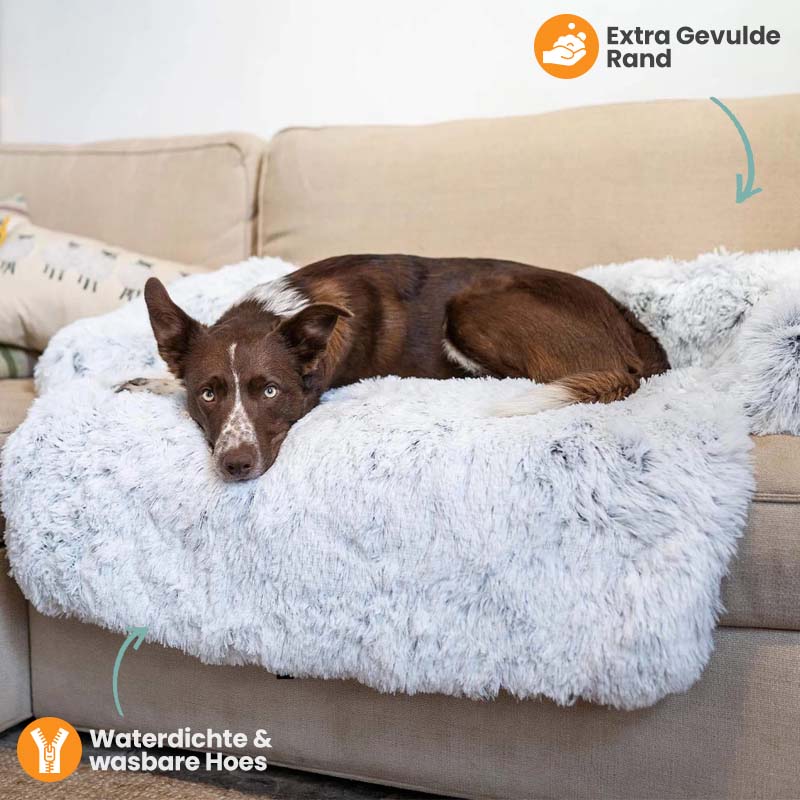 Water Repellent Dog Bed Protection with Soft Vegan Fur – Non-slip, Comfortable, Suitable for All Dog Sizes