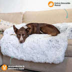 Water Repellent Dog Bed Protection with Soft Vegan Fur – Non-slip, Comfortable, Suitable for All Dog Sizes