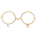 Couples Magnetic Heart Sun & Moon Bracelet Set