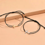 Couples Minimal Cross Bracelets