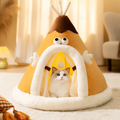 Cat Bed Indoor Warm Plush Tent House