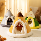 Cat Bed Indoor Warm Plush Tent House