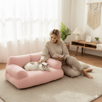 CozyCloud Bolster – Calming Pet Bed with Washable Cover for Dogs and Cats