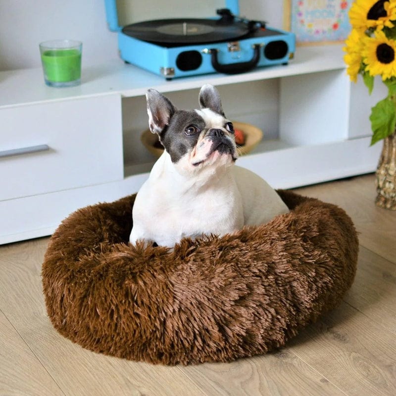 COZYPET – Calming Dog Bed with Plush Faux Fur & Removable Cover