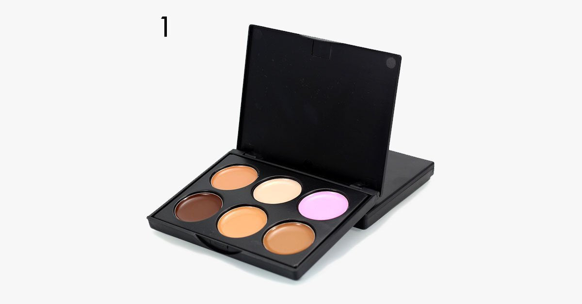 6 Colors Cream Contour Palette – Achieve great coverage and a seamless look