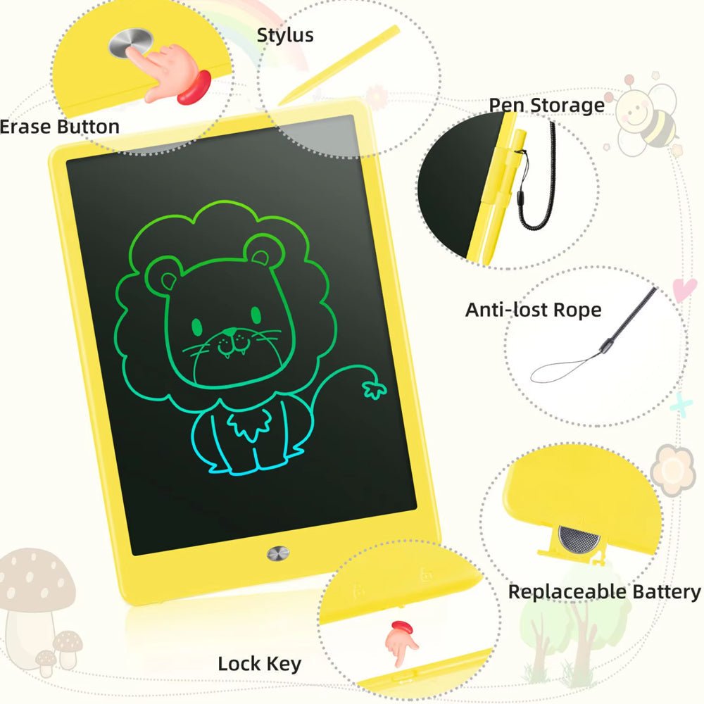 Creasketch – LCD Drawing Board for Kids with One-Click Erase & No Screen Glare